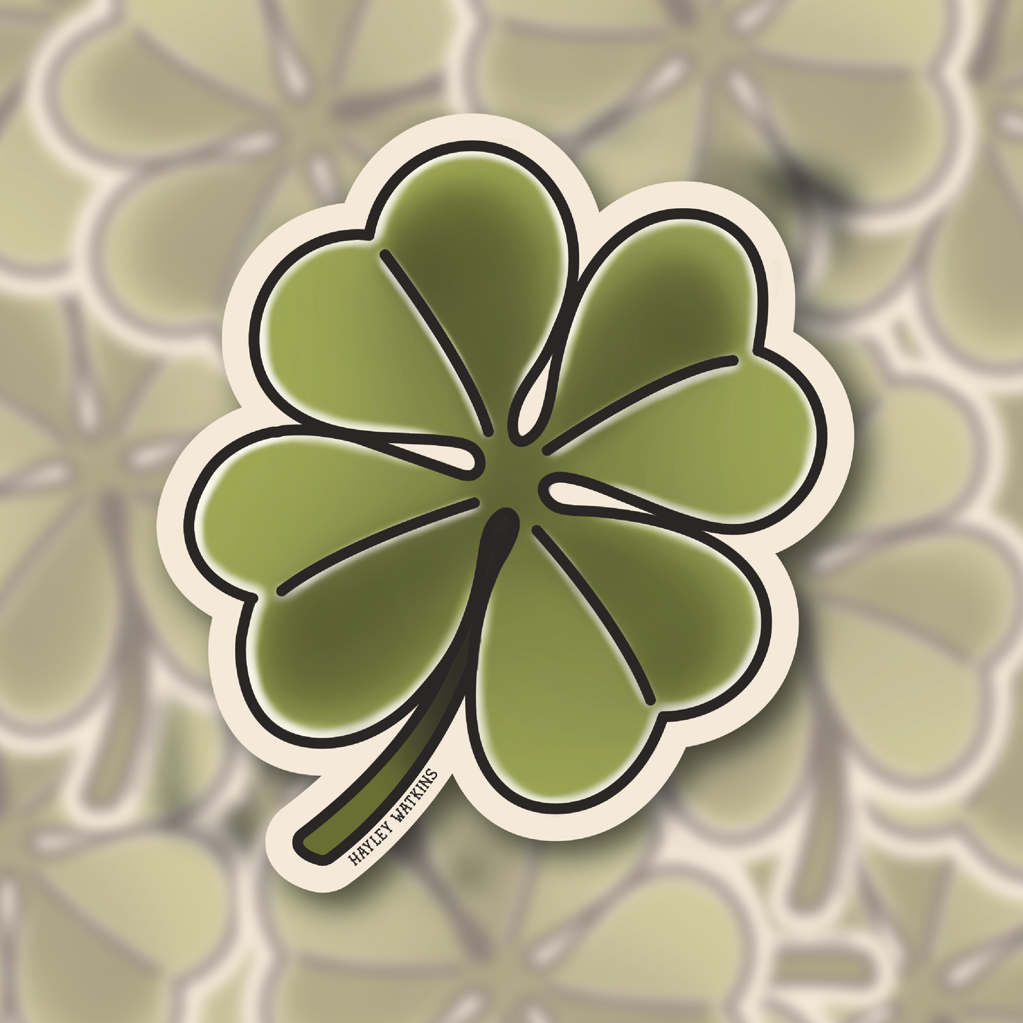 4 Leaf Clover Sticker