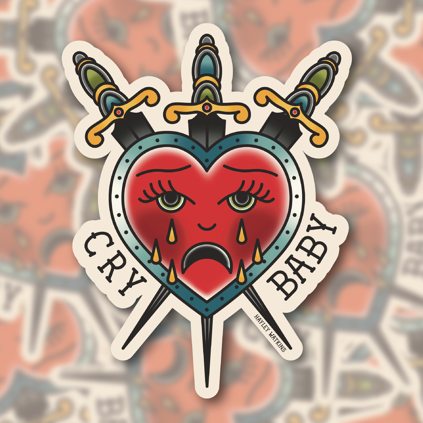 Cry Baby Sticker