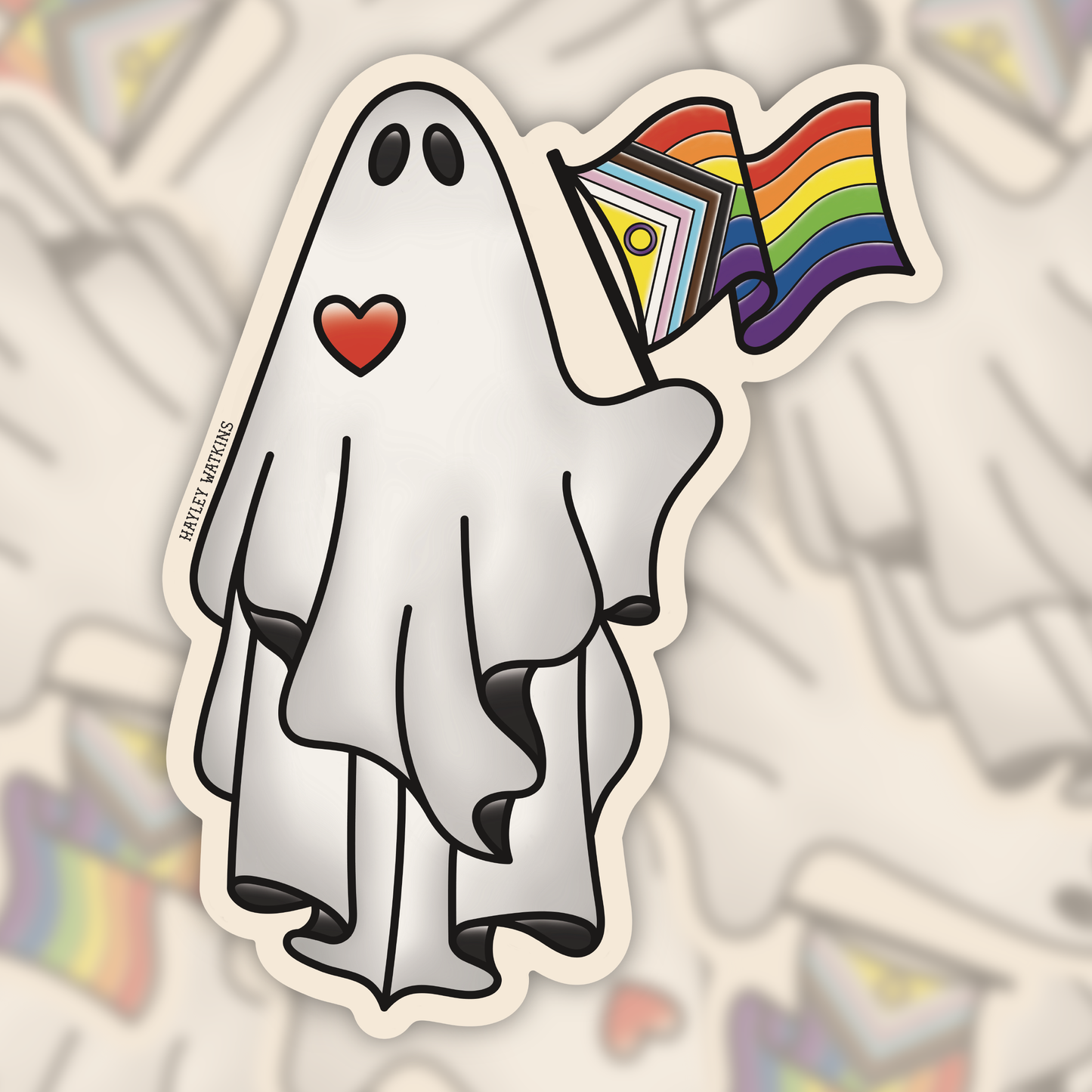 Pride Ghost Sticker