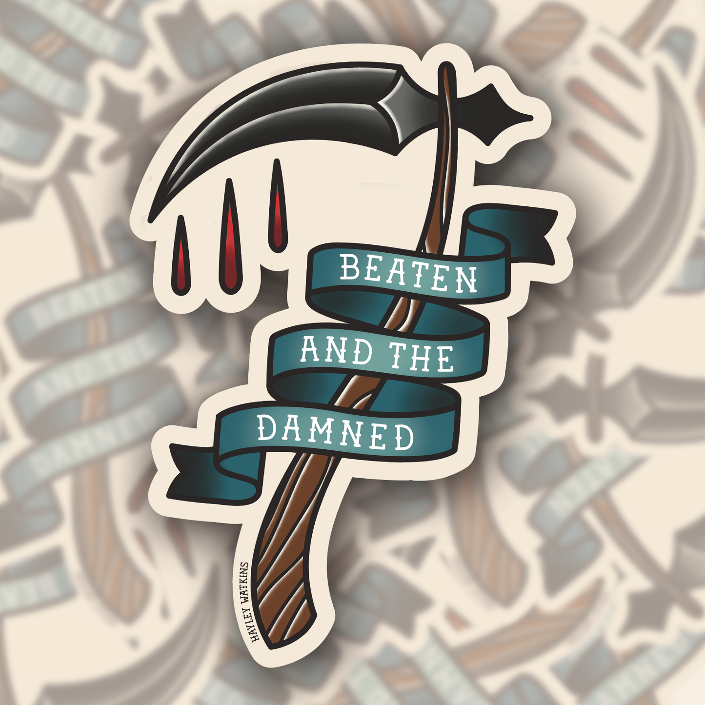 Reaper Scythe Sticker
